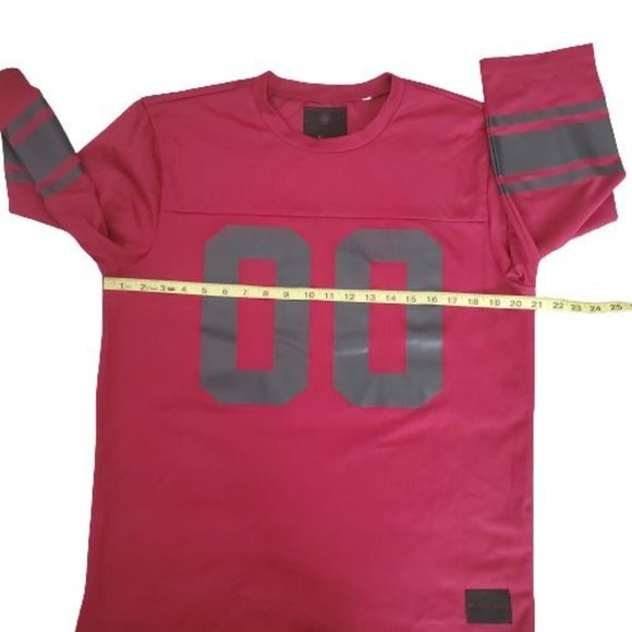 On the Byas Red and Gray Men's Jersey - Picture 7 of 9